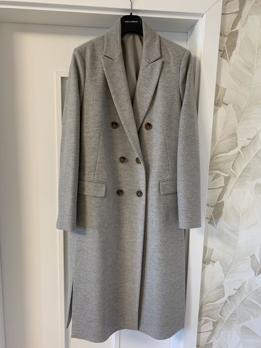 Donna Brunello Cucinelli Cappotto Grigio Lana 40