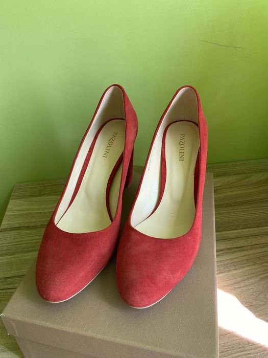 Женские Туфли Красные Замша 39