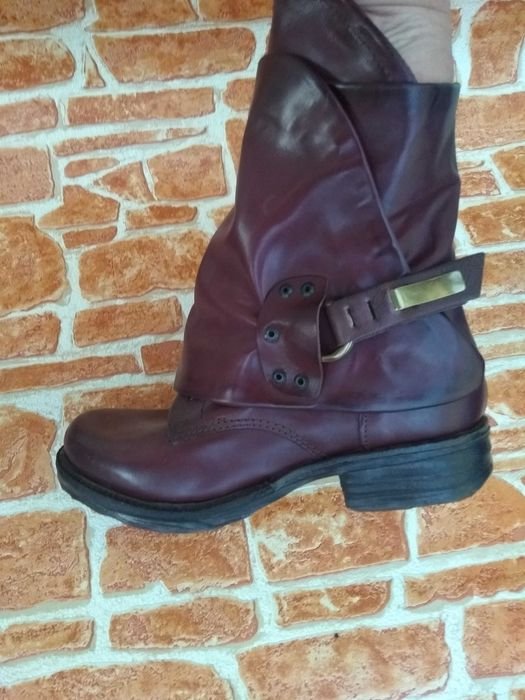 Women A.S.98 Boots Burgundy Leather 38