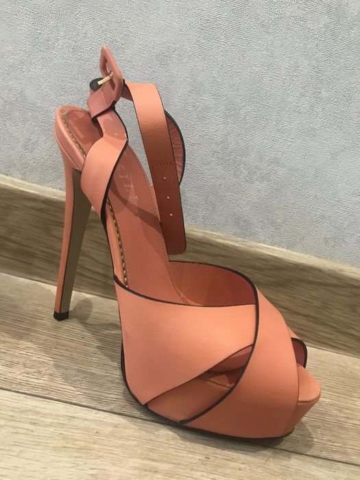 Donna LE SILLA Tacchi Corallo Pelle 37