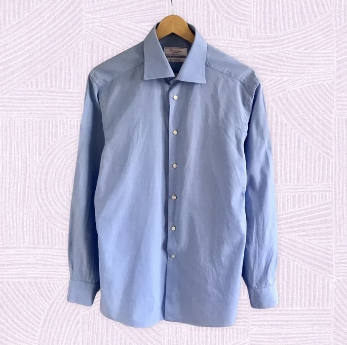 Мужской Camicissima Рубашка Белая Хлопок 38