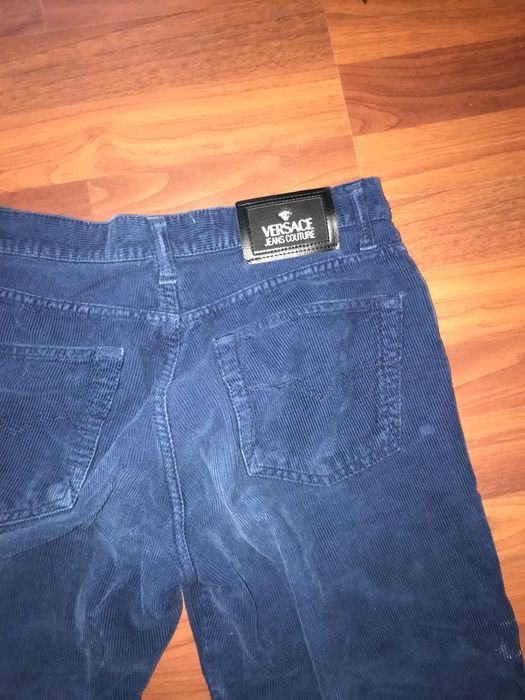 Herren Versace Jeans Marineblau Samt 32