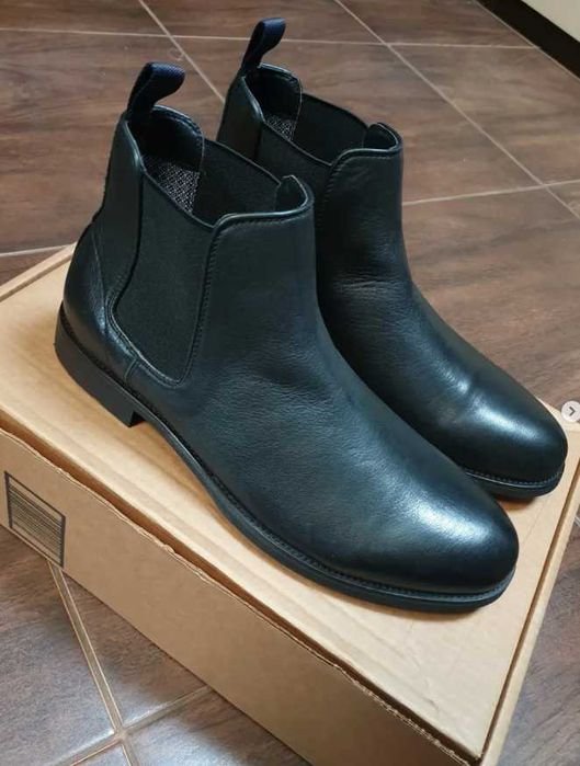 Herren Vince Camuto Stiefel Schwarz Leder 44