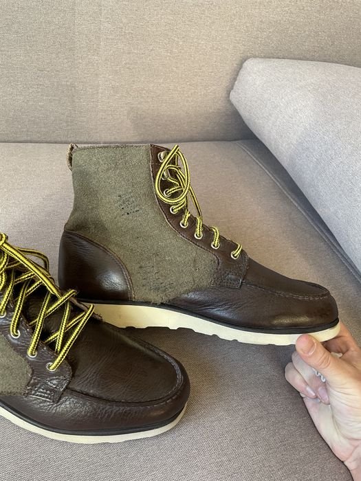 Uomo Sebago Stivali Marrone Pelle 45