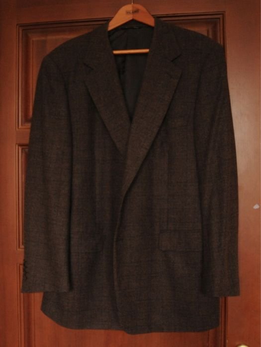 Men Canali Blazer Brown Wool Other
