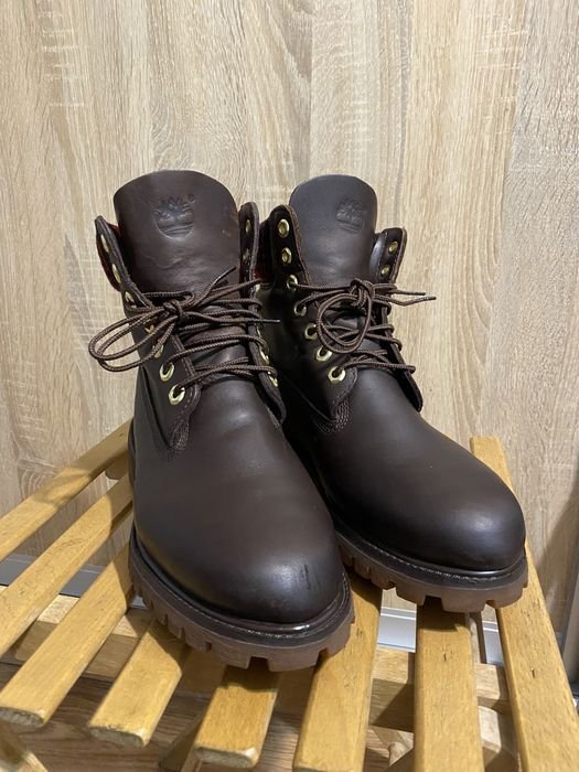 Женские Timberland Ботинки Коричневый Кожа 41.5