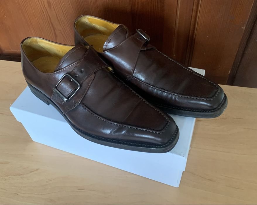 Uomo Canali Derby Marrone Pelle 42