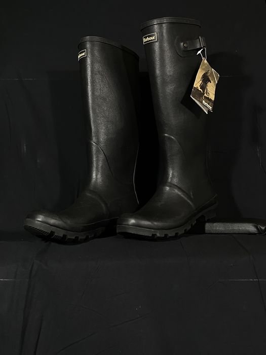 Homme Barbour Bottes Noir