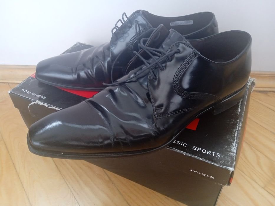 Herren LLOYD Absätze Schwarz Leder 44