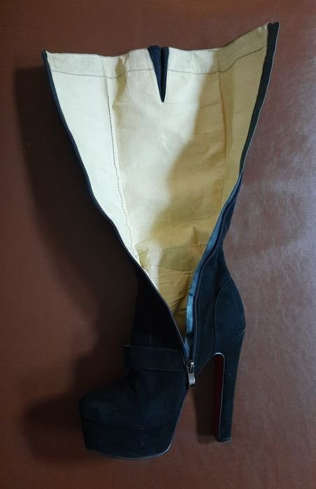 Femme Christian Louboutin Bottes Hautes Noires