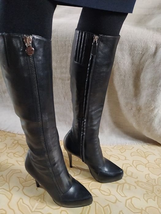 Мужские Nando Muzi Чоботи Чёрные Кожа 38.5