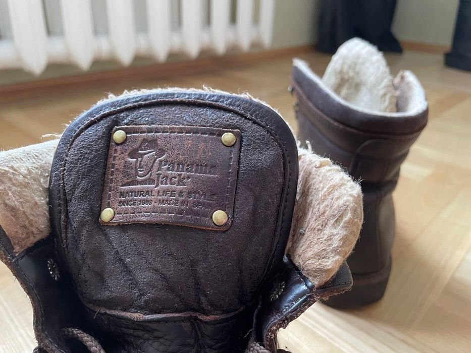 Men Panama Jack Boots Brown Leather 44