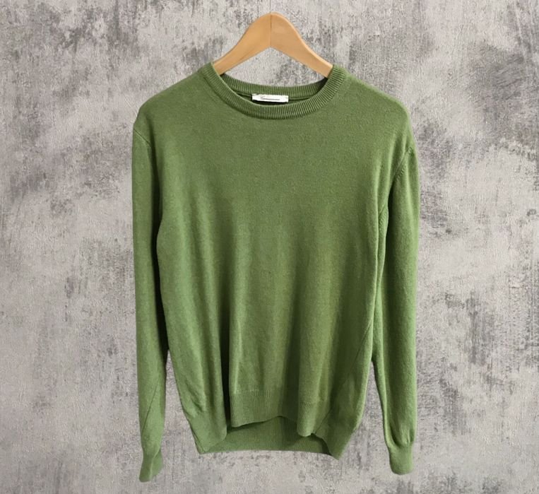 Мужской Camicissima Светр Зелёный Хлопок 38