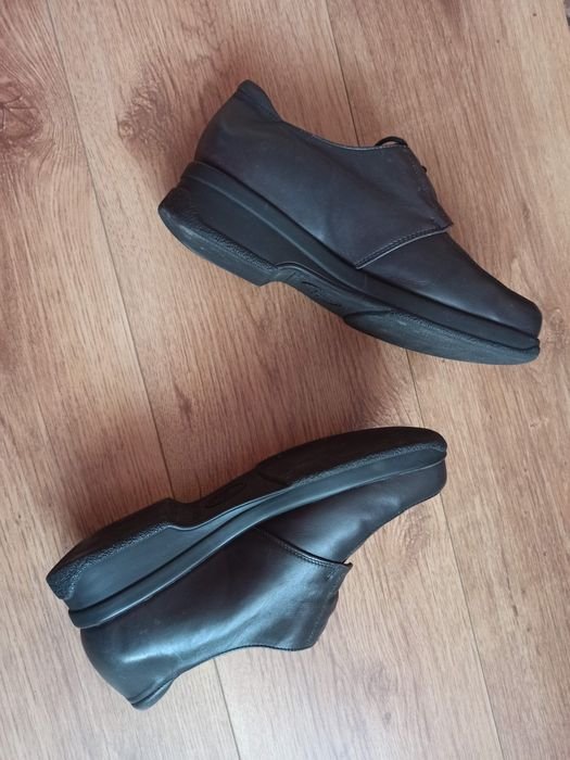 Мужские Mephisto Туфли Чёрный Кожа 37