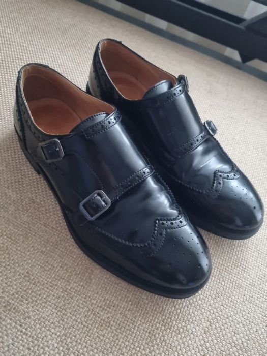 Женские Туфли Чёрные Кожа 37