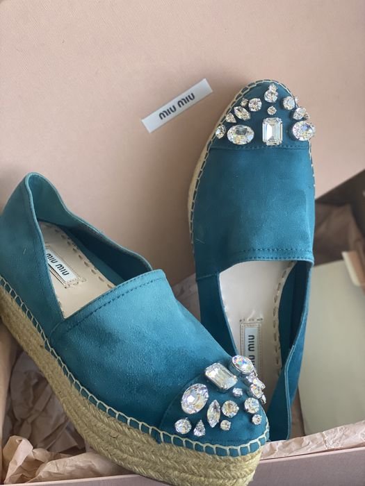 Femme Miu Miu Talons Vert Nubuck 37