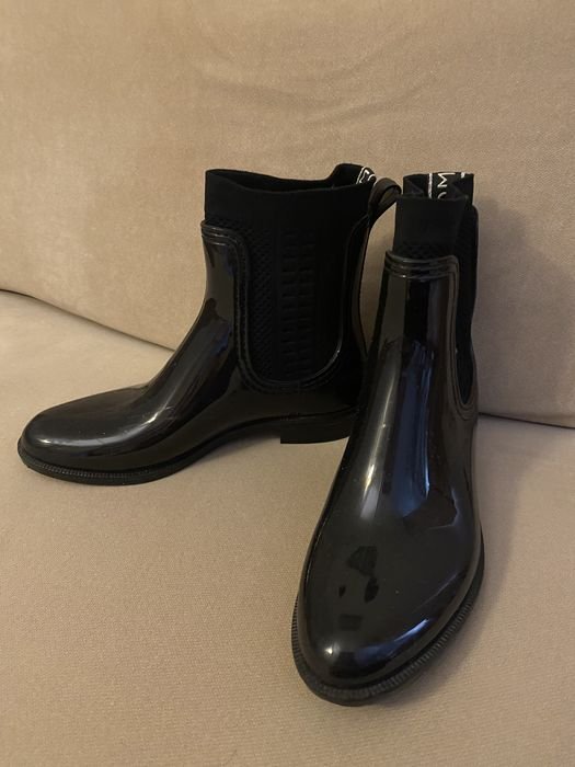Women Tommy Hilfiger Boots Black Rubber 39