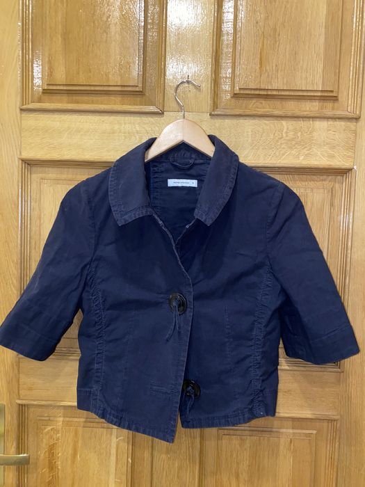 Damen Rene Lezard Jacke Marineblau Baumwolle 36