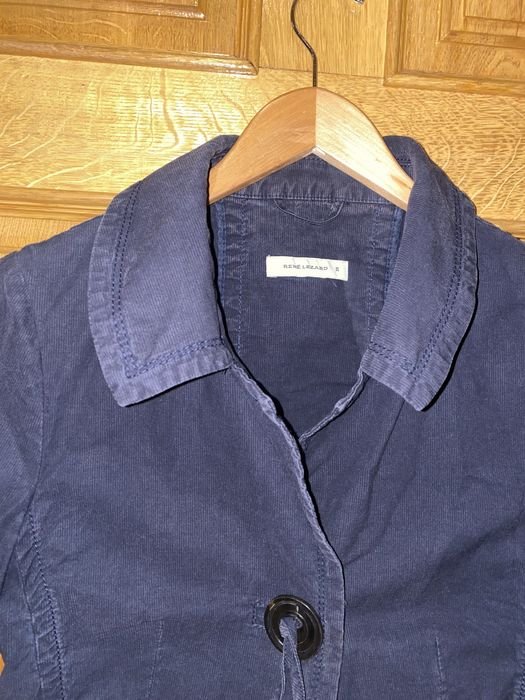 Damen Rene Lezard Jacke Marineblau Baumwolle 36