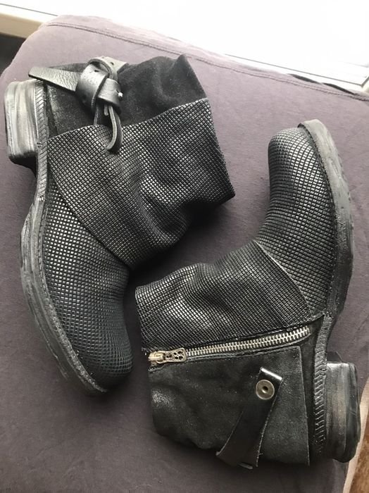 Женские AS98 Ботинки Чёрные Кожа 38