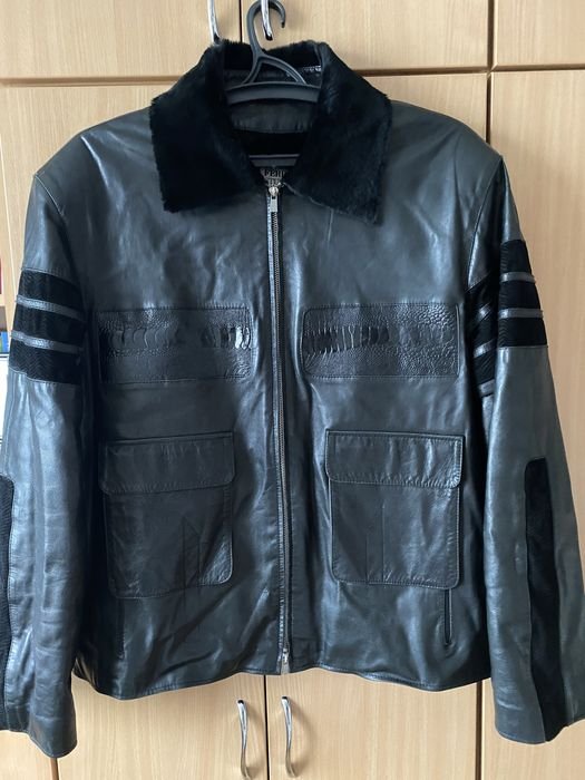 Men Gianfranco Ferre Jacket Black Leather Other