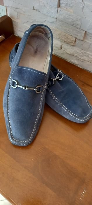 Herren Carlo Pazolini Slipper Marineblau Wildleder