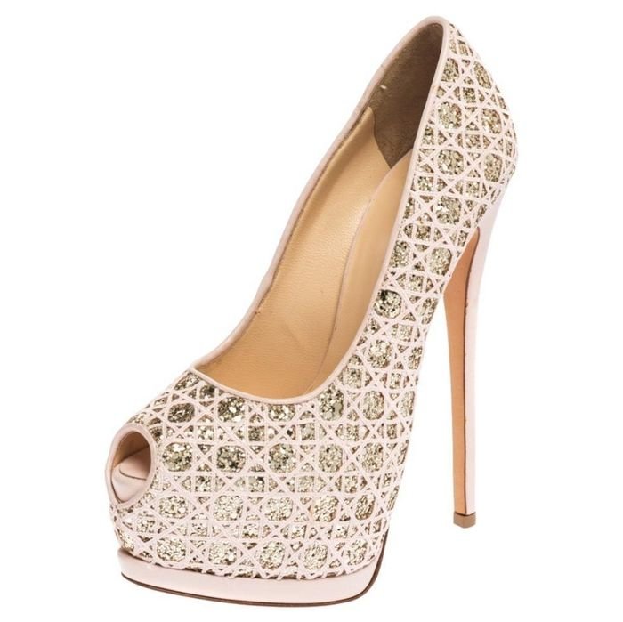Женские Giuseppe Zanotti Туфли Бежевый Кожа 36.5