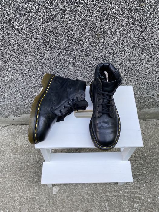 Donna Dr Martens Stivali Neri Pelle 38