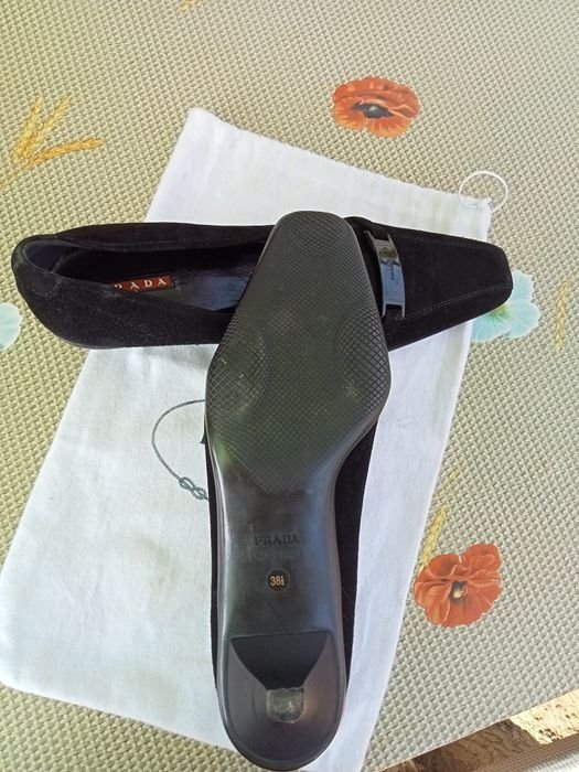 Женские Туфли Чёрные Замша 38