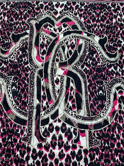 Unisexe Roberto Cavalli Écharpe Soie 87x83cm
