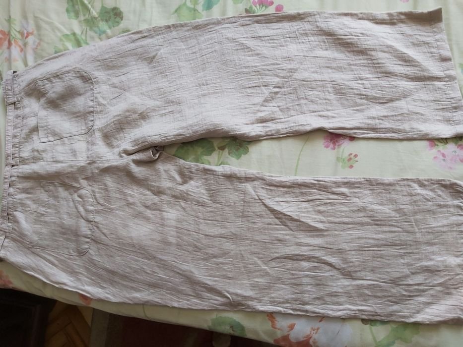 Femme Gerry Weber Pantalons Beige Lin 40