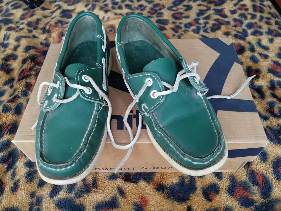 Uomo Sebago Mocassini Verde Pelle 39