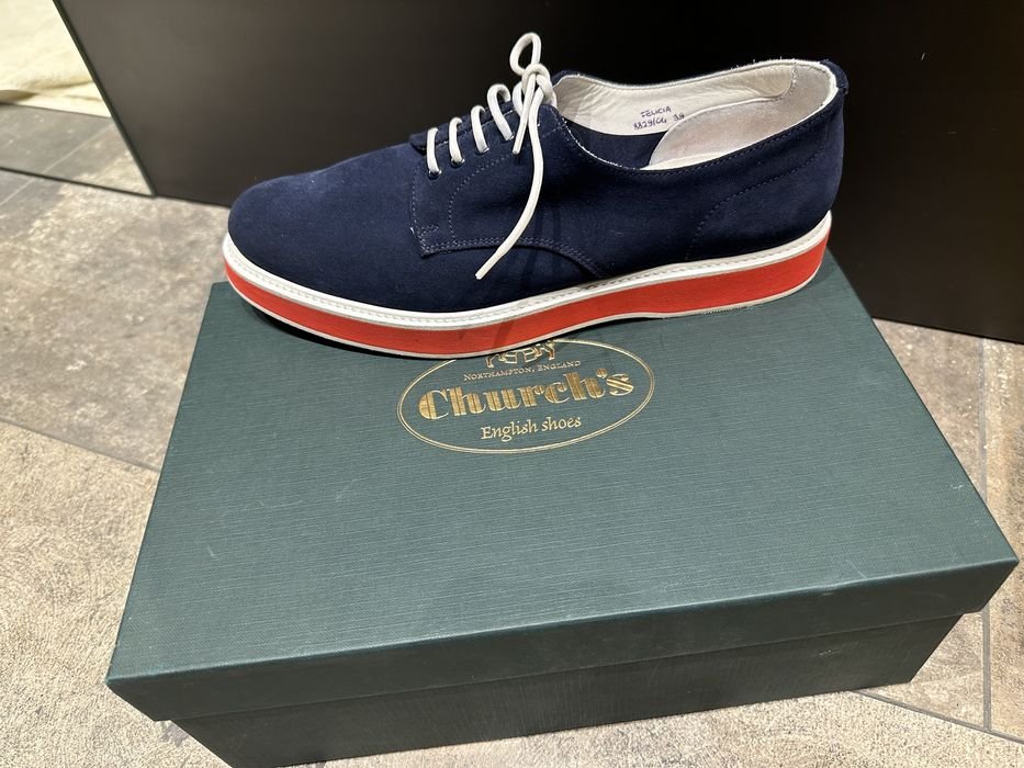 Женские Church’s Туфли Тёмно-синий Замша 39