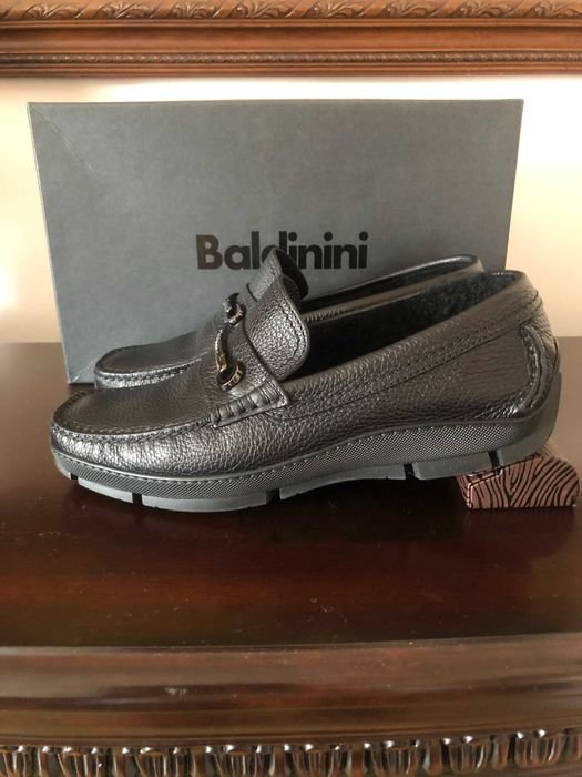 Herren Baldinini Slipper Schwarz Gummi 40