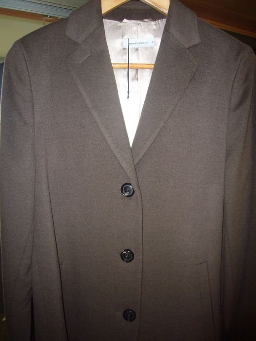 Femme RENĒ LEZARD Manteau Marron Laine 36