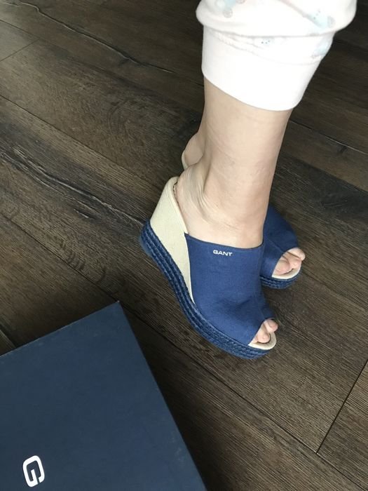 Femme Gant Sabots Bleu 37