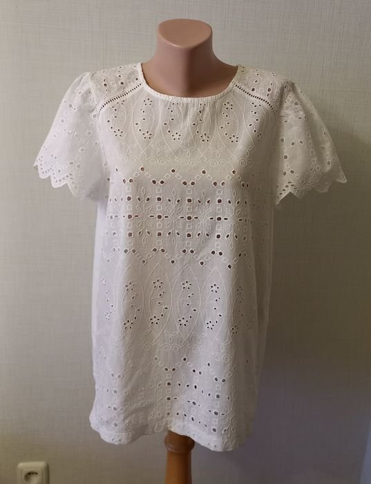 Femme Etam Chemisier Blanc Coton