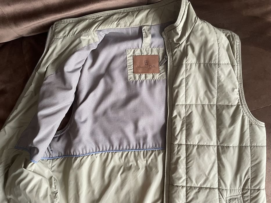 Мужской Massimo Dutti Жилет Зелёный 38