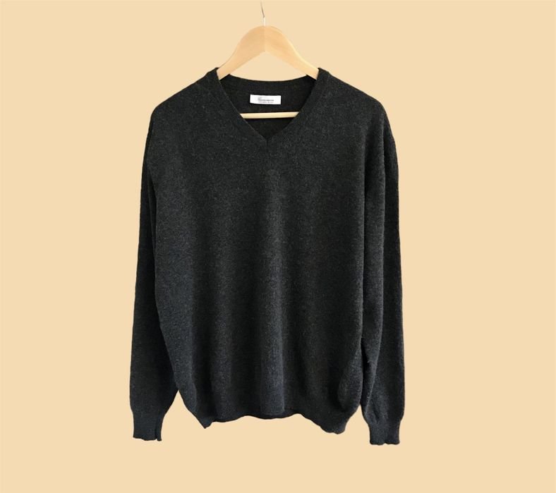 Мужской Camicissima Пуловер Бежевый Смесь Шерсти