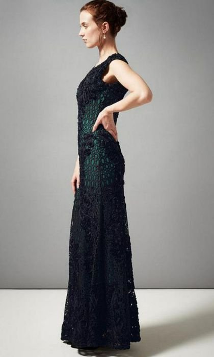 Женское Phase Eight Вечернее Платье Чёрное Кружево