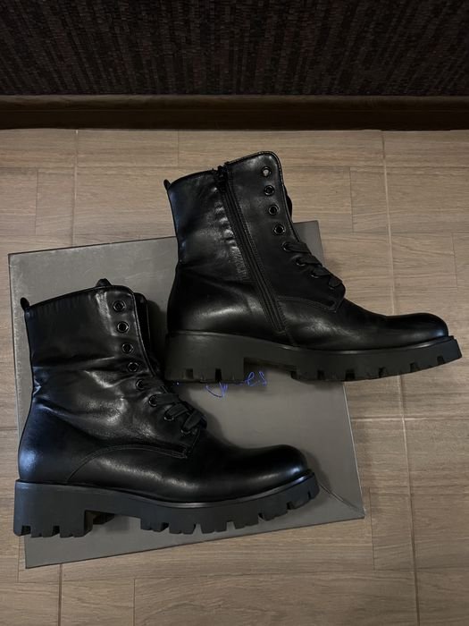 Homme Tosca Blu Bottes Noir Cuir 38