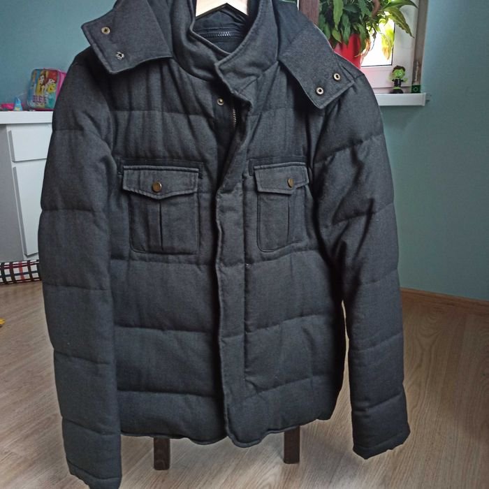 Мужской The Kooples Зимняя Куртка Серый Шерсть 36