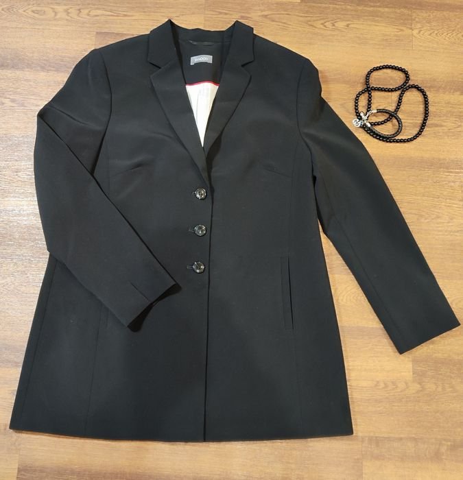 Женский Gerry Weber Пиджак Чёрный Полиэстер 42