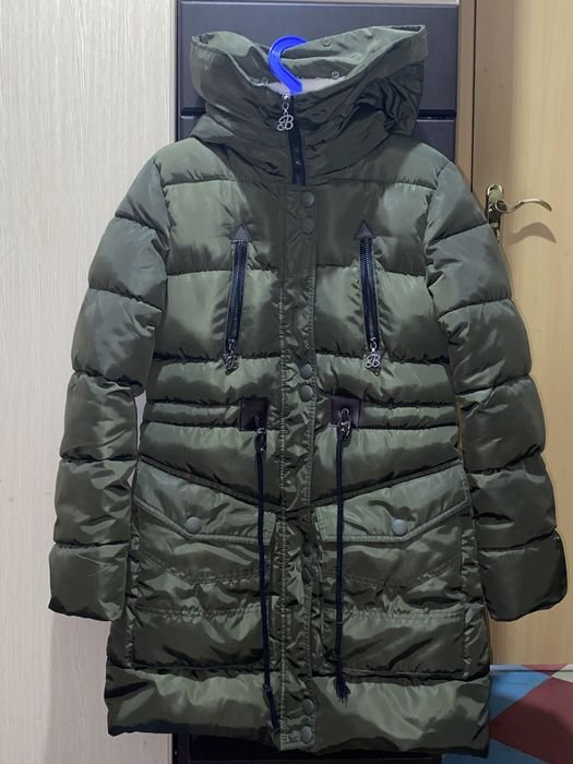 Women Winter Jacket Khaki Down 36