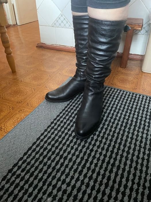 Женские Unisa Чоботы Чёрные Кожа 39