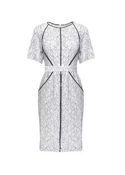 Women Whistles Dress Grey Lace 42