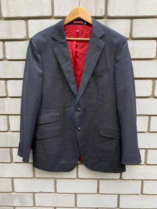 Мужской SUITSUPPLY Пиджак Серый Шерсть 40