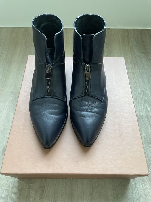 Women Carlo Pazolini Boots Navy Leather 38