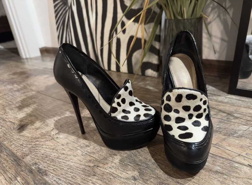 Женские Туфли Чёрные Кожа 36