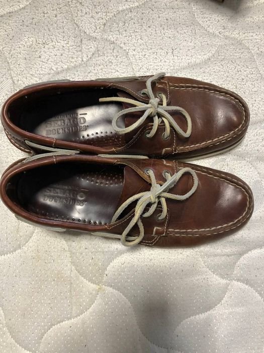 Uomo Sebago Top-Siders Marrone Pelle 40